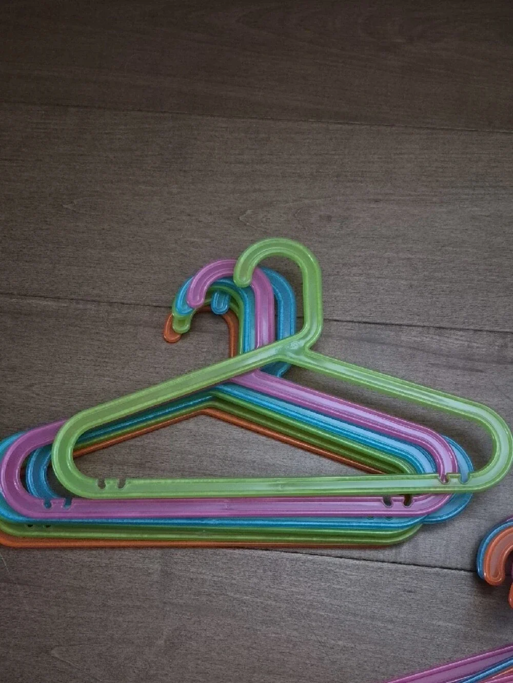 IKEA Colorful Plastic Kids Hangers - Pink, Blue, Green, Orange